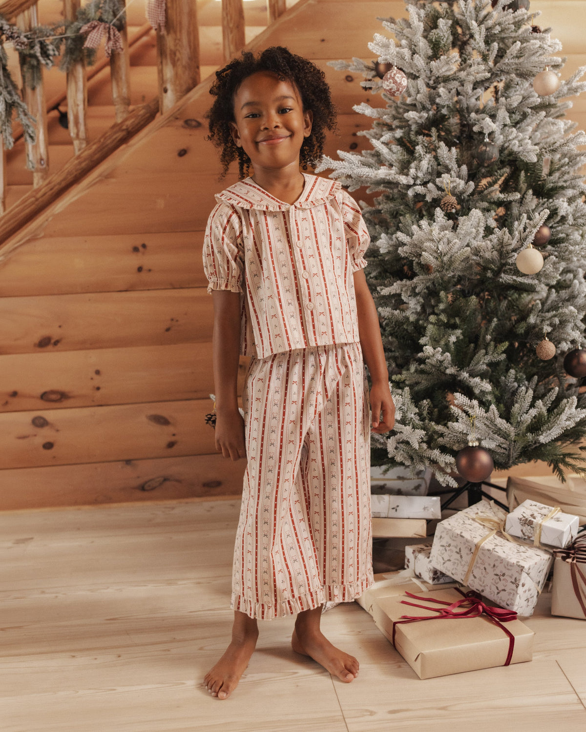 Rylee + Cru Ruffle Pajamas – Candy Cane Lane, official photo 5