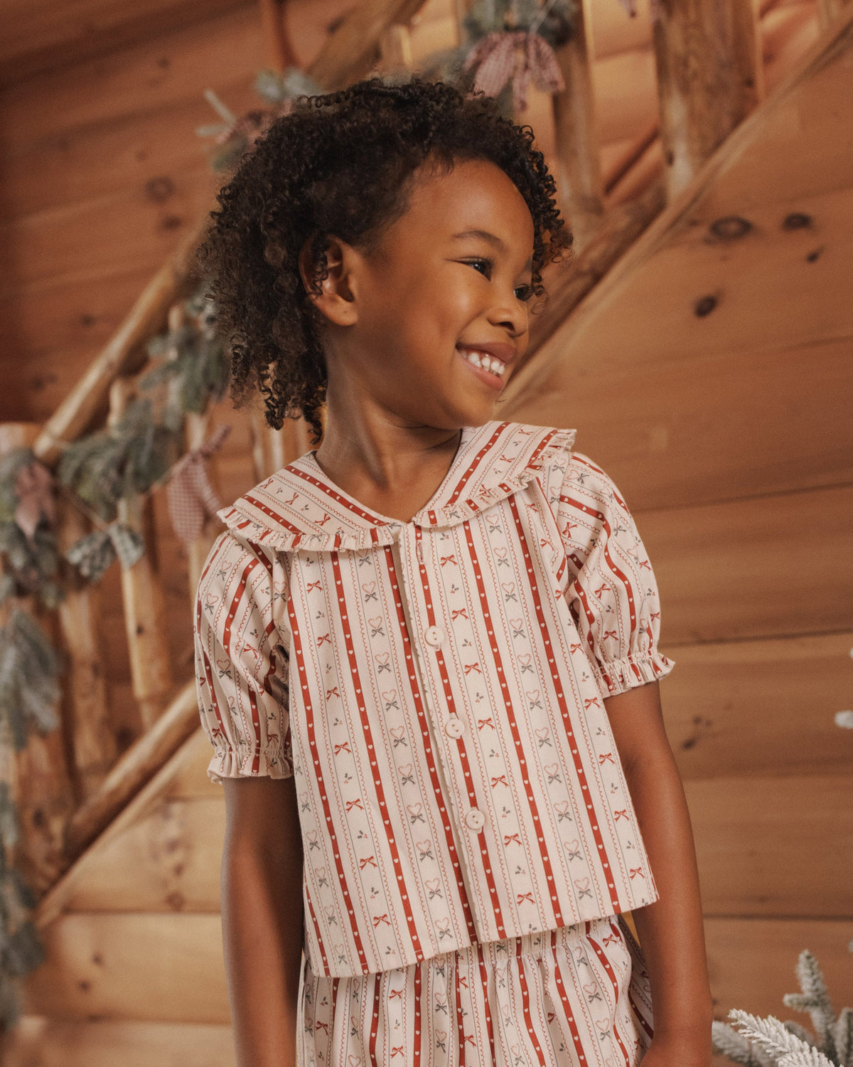 Rylee + Cru Ruffle Pajamas – Candy Cane Lane, official photo 6
