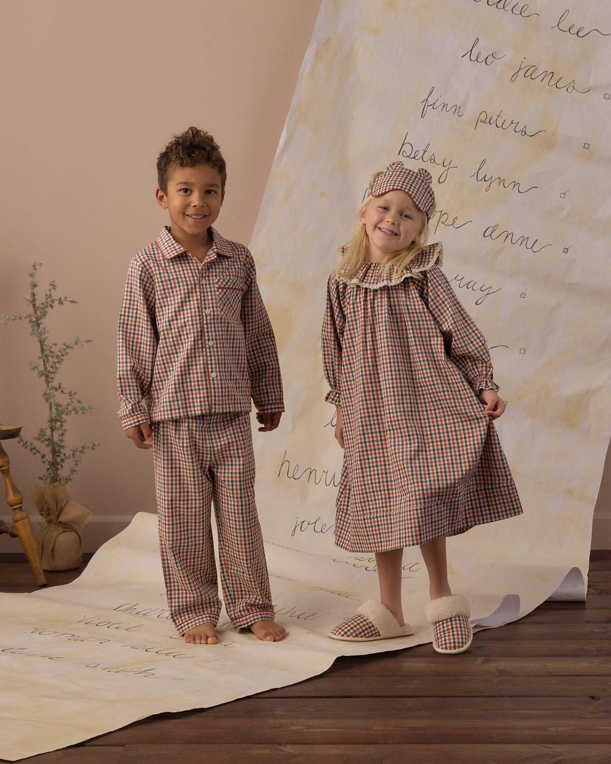 Rylee + Cru Girl's Nightgown Holiday Gingham - photo 6