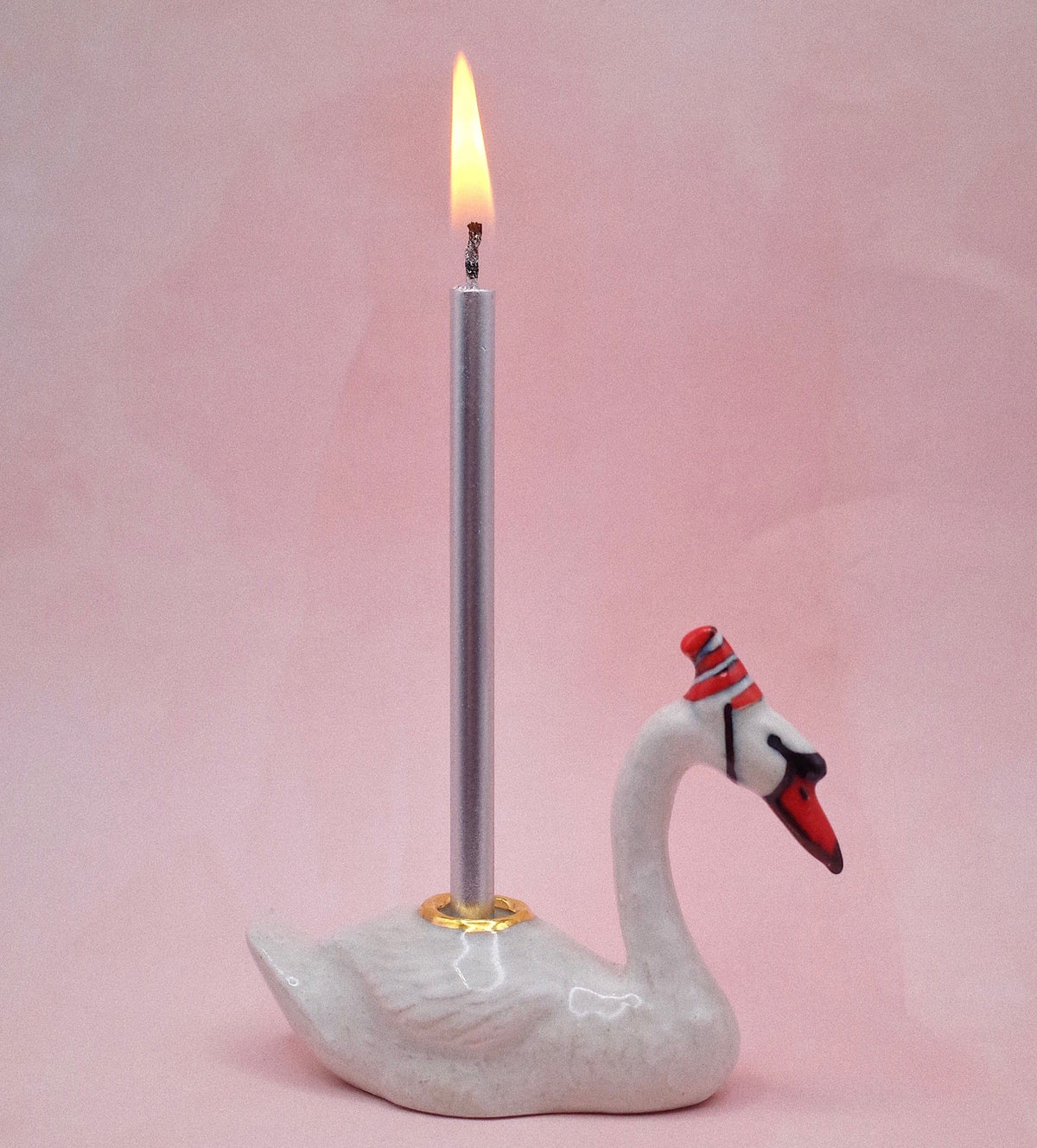 Camp Hollow Swan Cake Topper