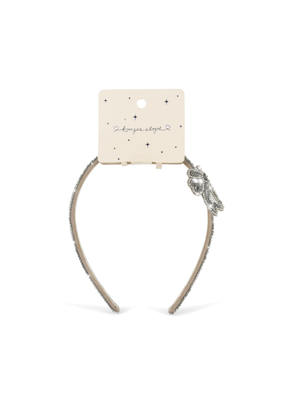 SEQUIN BOW HAIR BRACE - silver – view 6