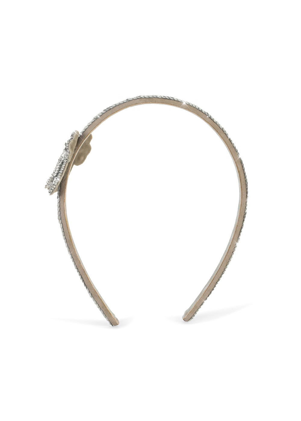 SEQUIN BOW HAIR BRACE - silver – view 7