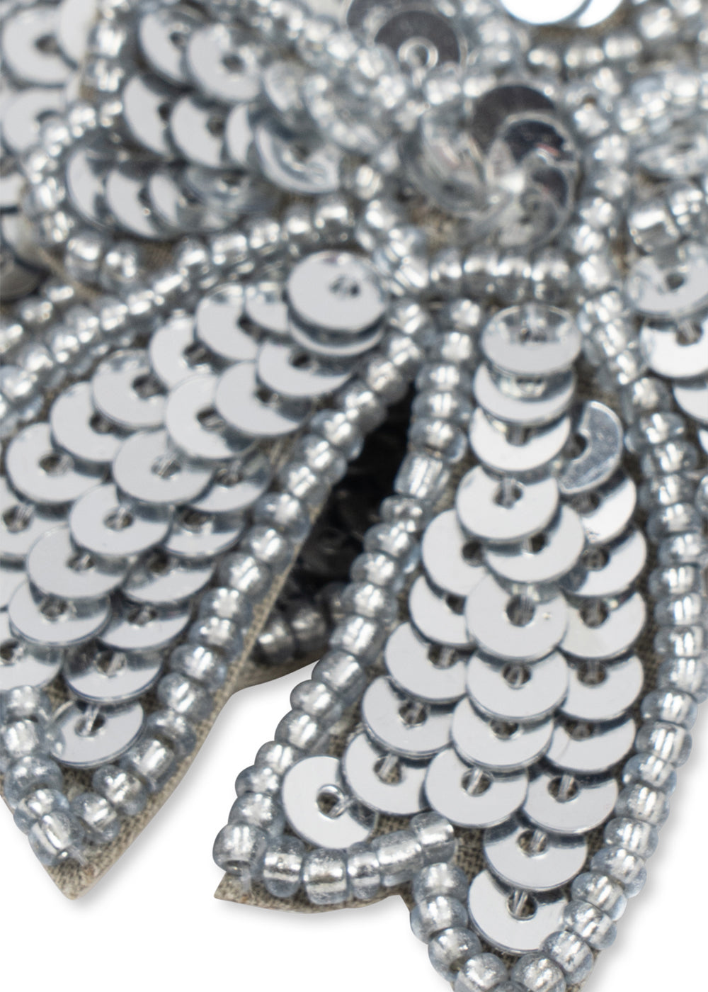 2 PACK SEQUIN BOW HAIR CLIP - silver – view 7
