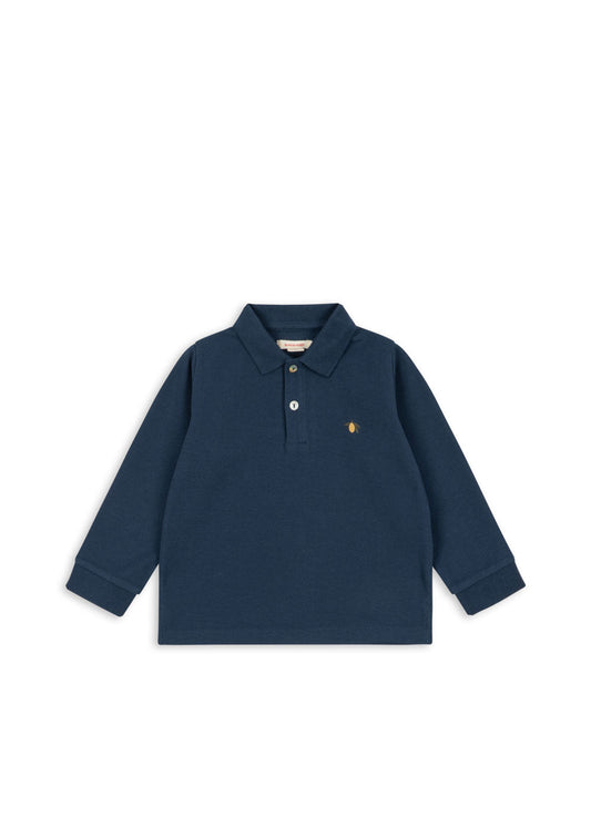 FLORIAN LONG SLEEVE POLO - spellbound – view 1