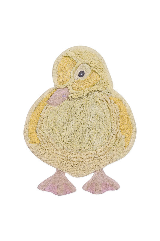 Lorena Canals Ducky washable yellow duck cotton rug